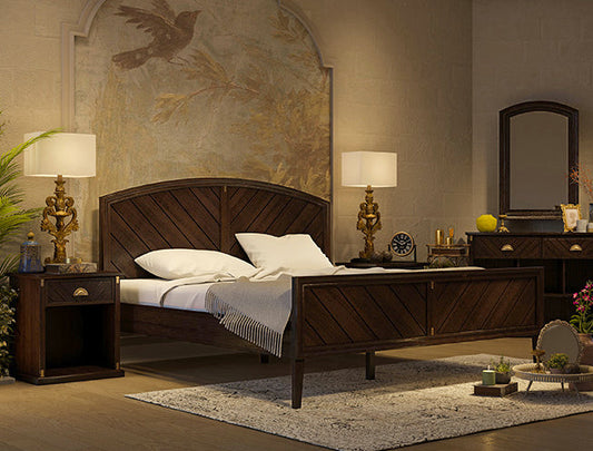 Senrobin Chelsea King Size Wooden Bed Set - Senrobin.com